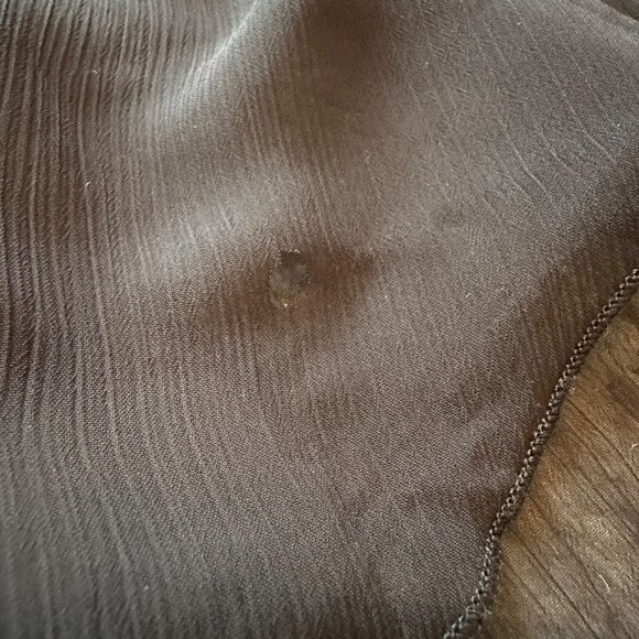 Express | Black Beaded Sheer Lined Slip Mini Dress Women's Small Spaghetti Strap - Picture 10 of 12